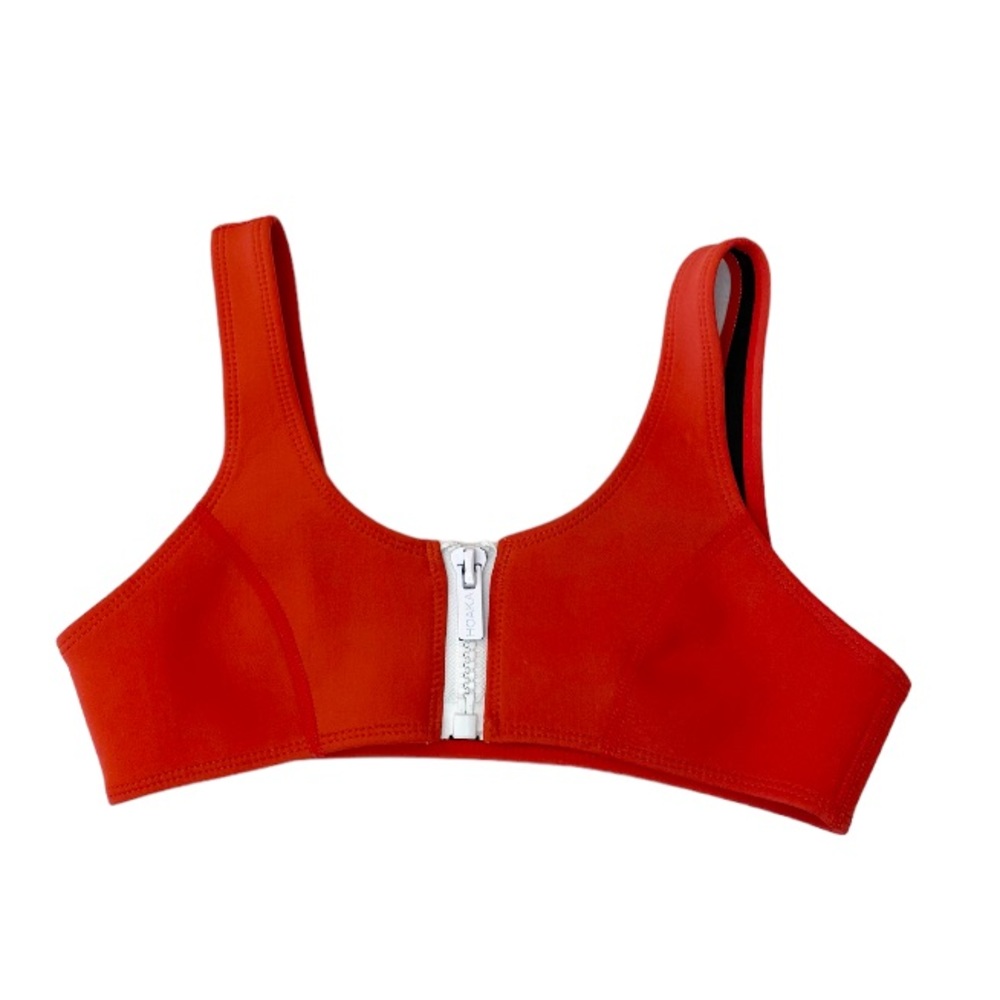 Hoaka Swimwear Neoprene Zipper Front Tank Bikini
Bathing Suit